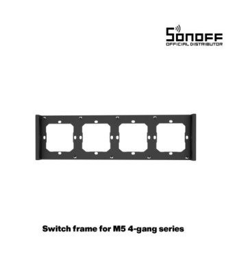 GloboStar® 80086 SONOFF SwitchMan M5-80 Wall Frame 4 Way - L29.9 X W8.6 X H1.48CM